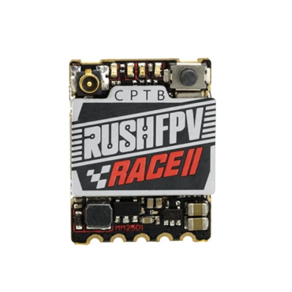 RUSHFPV TANK RACE II 5.8G VTX 48CH PitMode 25mW 100mW 200mW maximal einstellbarer Smart-Audio-Video-Sender 20X15mm FPV Renndrohne